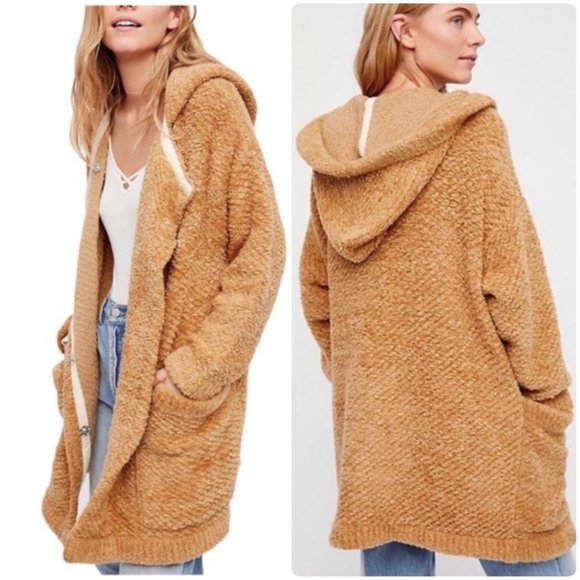 Free People Sweaters - Free People Warm Wishes Oversized Cardigan Sweater, sz S, Sand, Sweatercoat, EUC